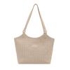 Bolso de Paja Tejida para Mujer de Gran Capacidad 2025 Nuevo Verano Estilo Coreano Bolso de Hombro Clase Textural Bolso Tote para Viajero
