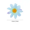 Flores Sueltas Más Vendidas Transfronterizas en Stock Cabeza de Margarita Pequeña Simulada Flor de Girasol Cabezas de Flores de Seda para Manualidades Accesorios para el Cabello Flores de Girasol
