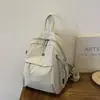 Mochila de Gran Capacidad para Mujer Nueva Ligera de Tela de Nylon Bolso de Viaje Sencillo Tendencia Femenina Versátil Bolso Casual Mochila Pequeña