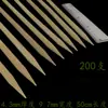 Brochetas Planas de 30cm/35/40/45/50/60cm para Calamares a la Parrilla y Yakitori, Brochetas Grandes de Bambú Recubiertas de Aceite para Barbacoa