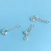 Plata Pura 999 Colgante de Cuentas Separadoras de Pez Loto Accesorios Retro Fat Fortune Accesorios de Tres Vías Borla Materiales Hechos a Mano DIY