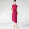 En Vivo Súper Vendido Súper Atractivo Único Hermoso Falda Vestido de Alta Gama Irregular Elegante Plisado vestido