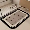 Alfombrilla de Piso de Barro de Diatomeas de Dibujos Animados para Baño, Alfombrilla Resistente a Manchas y de Fácil Cuidado para la Entrada del Baño, Alfombrilla Absorbente de Agua y a Prueba de Salpicaduras para el Hogar