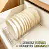 Escurridor de platos para cocina, escurridor de tazones, gabinete para tazones, cajón con soporte integrado para palillos y cucharas, estante de almacenamiento para tazones y platos, separador de cajones