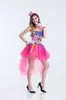 Disfraz de payaso color caramelo, vestuario para actor de cine y televisión, actuación de baile de apertura, vestuario para cantante de club nocturno, disfraz de Halloween