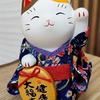 Le Meow Cerâmica Pintada Forno Yakushi Japonês Genuíno Ornamentos Gato da Sorte Cofre Gato
