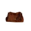 Nuevo Bolso de Hombro Transfronterizo Retro de Moda de Gran Capacidad para Mujer Maillard Bolso Cruzado Simple con Cadena al Hombro