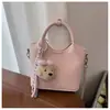 Bolso de Cubo de Mano de Alta Gama para Mujer 2026 Principios de Primavera Nueva Moda Bolso de Hombro Versátil Ropa de Trabajo Diaria Bolso Cruzado