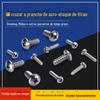 Parafusos de Aço Inoxidável com Cabeça Escareada, Parafusos Autoatarraxantes Phillips, Diversos Fixadores de Aço Inoxidável de Acordo com Desenhos e Amostras