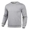 Sudadera lisa personalizada nueva para primavera y otoño para hombre, de manga larga, moderna, casual, deportiva, suéter holgado