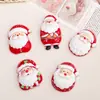 Acessórios de Resina DIY Desenho Animado Joias Cartão Grande Velhinho de Natal Clipe de Cola de Chantilly Capa de Celular Fivela de Sapato Chaveiro Pingente