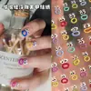 Novos Adesivos Populares de Decoração para Nail Art com Monstro na Boca Fofo em Relevo Adesivos para Unhas Auxiliares Desenho Animado para Menina DIY Feito à Mão