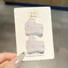 Pinza para el pelo de pelo de conejo color gelatina para niños, flequillo lateral y cabello suelto, pasador no dañino, pinza de pico de pato para la parte trasera de la cabeza de las niñas, accesorio para el cabello