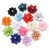 Accesorios para el Cabello, Ropa de Muñeca, Zapatos, Sombreros, Bolsos, Broches y Accesorios DIY de Flor 3D con Pedrería de Poliéster de Nueve Esquinas