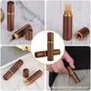 Agujas para Ancianos que No Requieren Enhebrar, Agujas sin Enhebrar, Agujas para Ciegos, Agujas de Coser para el Hogar, Juego de Agujas de Coser a Mano en Tubo de Madera
