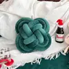 Nuevo Producto de Xiaohongshu: Bola de Nudo para Sofá, Decoración de Cama, Decoración de Mirador, Hilo Grueso Transfronterizo Cojín Tejido a Mano DIY