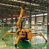 Guindaste aranha autopropelido de esteira de 2 toneladas com controle remoto, lança telescópica, guindaste dobrável, mini guindaste de uso duplo óleo-elétrico para engenharia