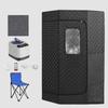 Caja de Vapor Portátil Plegable Tipo Soporte Pentagonal Caja de Baño Sauna Caja de Vaporización Terapia de Calor