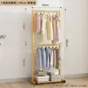 Secador de Ropa de Doble Capa de Pie para Dormitorio Estante para Ropa Doméstico No Ocupa Espacio Secador de Ropa Almacenamiento Perchero Simple