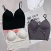 Camisola de Seda de Gelo Estilo Francês para Mulheres, Pode Ser Usada como Camada Interna ou Externa, Regata Moderna e Bonita, Tomara-que-caia Sexy, Top Curto com Design Único nas Costas