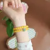 Nuevo Pulsera de Doble Círculo Amarilla de Imitación de Cera de Abeja Pulsera Amarillo Bodhi Jade Beige Pulsera de Doble Círculo Boutique Joyería para Hombres y Mujeres