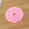 Caja creativa redonda de 8 compartimentos con cuentas, caja de almacenamiento, caja redonda de plástico, caja de almacenamiento de diamantes para teléfono móvil DIY, fabricantes de joyeros