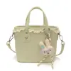 Bolso de mano dulce y versátil con patrón de rombos, bolso tipo cubo moderno de estilo coreano, versátil para ir al trabajo, bolso cruzado tipo cubo de alta gama