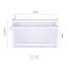 Bolsa de Lápices Casual de Doble Capa, Bolsa de Malla Transparente, Bolsa Grande de Capacidad para Exámenes, Bolsa de Almacenamiento de Papelería, Bolsa de Nylon para Facturas de Oficina