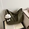 Bolso Transversal Cross-border Ins para Mujer 2024 Nuevo Bolso Tote de Moda Estudiantes Universitarios Clase Gran Capacidad Bolso de Hombro