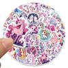 50 pegatinas de grafiti de unicornio de dibujos animados equipaje vaso de agua computadora portátil teléfono pegatinas impermeables sin infracción