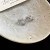 Aguja de plata Europa y Estados Unidos transfronterizo estampado de leopardo cuero geométricos aretes temperamento aretes exagerados aretes sentido senior aretes al por mayor mujer