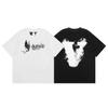 Camiseta deportiva informal de manga corta con estampado en V grande de VLONE, marca de moda transfronteriza europea y americana de 2024, para hombres y mujeres.