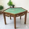 Mesa pentagonal de madera maciza ajedrez y juego de cartas mesa Guandan mesa hexagonal Gouji mesa pata de perro mesa Dou Dizhu mesa Baohuang octagonal