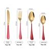 Faca e garfo conjunto de bife de aço inoxidável faca e colher de garfo doméstico Estilo ocidental louça criativa sobremesa colher Fork set fabricantes