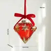 Colgante de plástico rojo para bolsas de niños, decoración navideña, colgante de bota de muñeco de nieve de dibujos animados de colores para árbol de Navidad