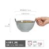 Tazón de Cerámica Vintage con Doble Asa Tazón para Fideos Tazón para Yogur Tazón con Doble Asa Plato Redondo Tazón para Sopa Tazón Estilo Japonés Vajilla Venta al Mayoreo Esmaltado al Horno