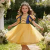 Vestido Nuevo Estilo para Niñas para Navidad y Año Nuevo, Vestido de Presentación Infantil, Vestido de Princesa de Malla, Vestido de Fiesta