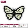 En Stock Envío Gratis Parche Pequeño de Mariposa Bordada Pasador Hecho a Mano Decoración DIY Parche Bordado para Ropa Bolsas Accesorios