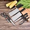 Conjunto de oito peças de facas de cozinha de aço inoxidável, capa dura, presente, conjunto de oito peças, faca de cozinha, faca de chef, cartão de sucção, atacado