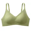 Tailandia Ropa Interior Fina Sin Marcas para Mujer Sin Aro Pecho Pequeño Push-up Anti-caída Parm Soporte Suave Tirante