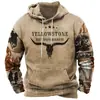 Ropa de otoño e invierno para hombre de importación, sudadera con capucha casual de primavera para hombre con forro de polar, ropa deportiva casual retro con estampado 3D