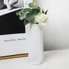 Vaso de Plástico Criativo Estilo Nórdico Vaso Losango Moderno Simples Anti-Queda Imitação de Porcelana Decoração de Casa Vaso de Flores