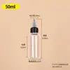 Botella de Gel Transparente al por Mayor 60ml100ml Botella con Punta de Plástico Botella Dosificadora de Pigmento PET Botella Exprimible de Tinta
