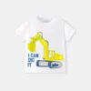 Suministro transfronterizo camiseta de manga corta para niños primavera-verano 2026 con estampado de animales de dibujos animados y coches, top de cuello redondo para bebés y niños pequeños