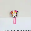 Clipes de papel de borracha macia em PVC de gato e cachorro de desenho animado fofo, material de papelaria criativo para estudantes, clipes de fichário coloridos, marcadores de página para escritório e documentos