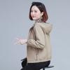 Primavera 2023 Nuevos Tops con Capucha Desmontable para Mujer Estilo Coreano Color Sólido Más Fácil de Combinar Estilo Occidental Reductor de Edad Top Casual
