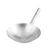 Colador de Aceite de Acero Inoxidable Tambor Grande para Hotel y Restaurante Freír, Escurrir Aceite, Sacar Fideos, Mango de Madera Cuchara de Acero, Engrosado y Duradero