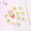 Nova Flor de Resina Macia Gardênia Rosa Cor Mutável Luminosa Resina Estereoscópica Diamante DIY Arte de Unha Joias Acessórios