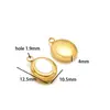 Pingente Retangular Dourado de Aço Inoxidável com Formato de Borboleta e Coração com Incrustação de Concha Acessórios de Moda DIY para Colar, Pulseira, Brincos