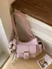 2026 Nuevo Estilo Bolso para Axila de Mujer Hebilla de Cinturón de Moda Personalizada Bolso de Hombro Único Gran Capacidad Textura Versátil Bolso Cruzado